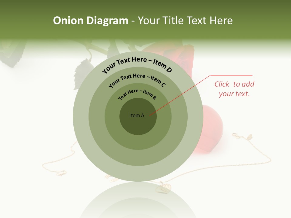 Love Red Isolated PowerPoint Template