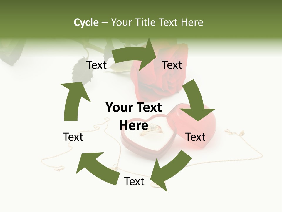 Love Red Isolated PowerPoint Template