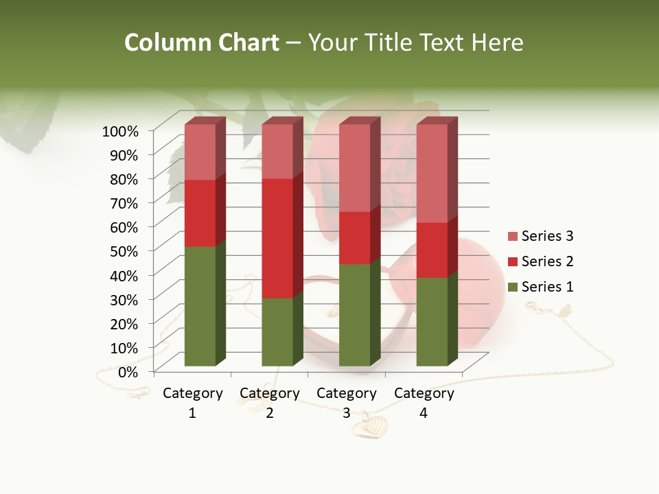Love Red Isolated PowerPoint Template