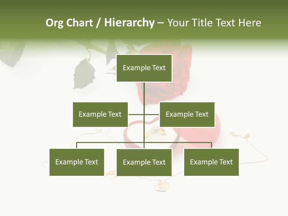 Love Red Isolated PowerPoint Template