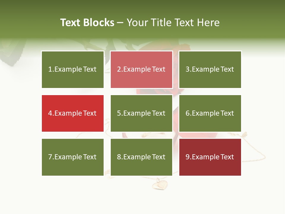 Love Red Isolated PowerPoint Template