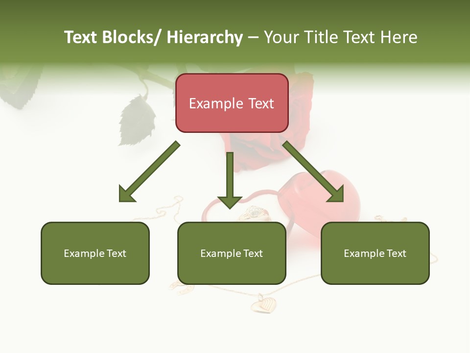 Love Red Isolated PowerPoint Template