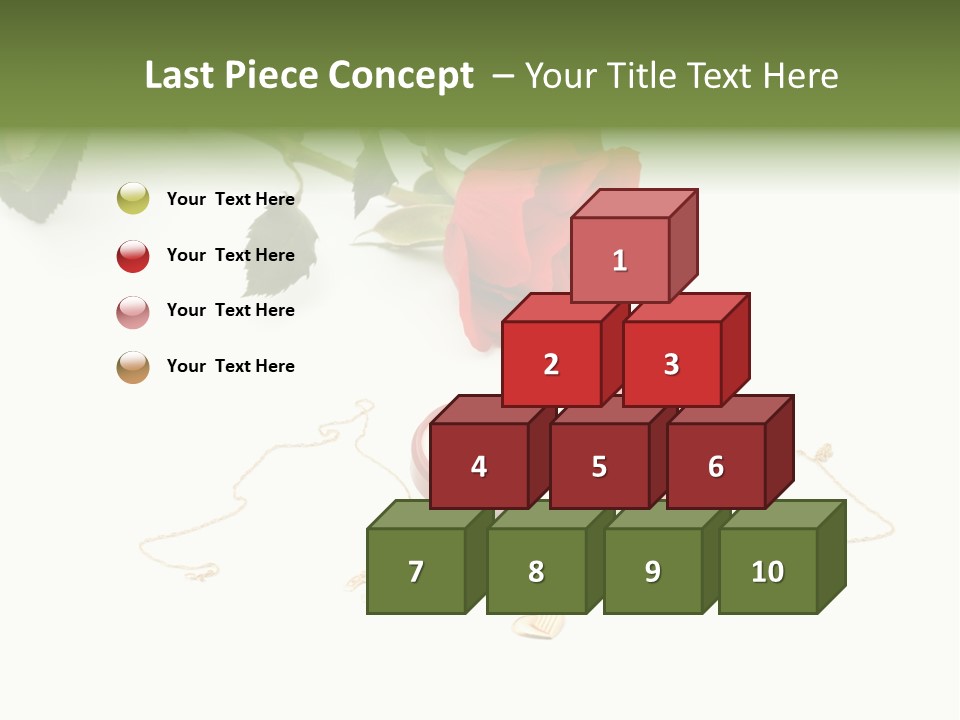 Love Red Isolated PowerPoint Template