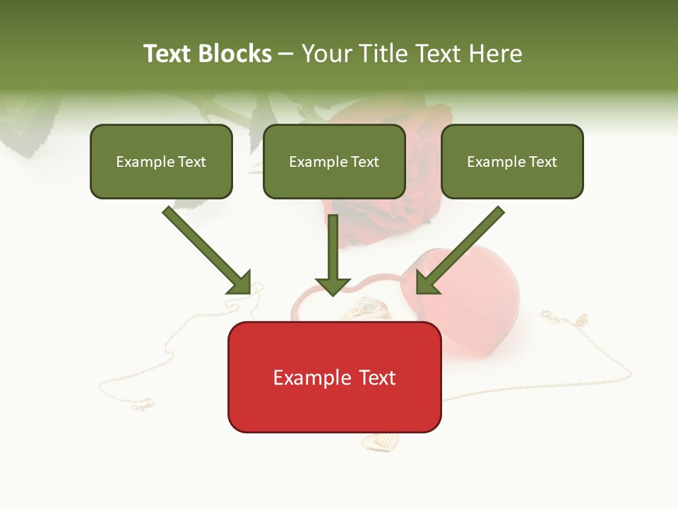 Love Red Isolated PowerPoint Template