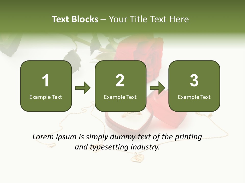 Love Red Isolated PowerPoint Template