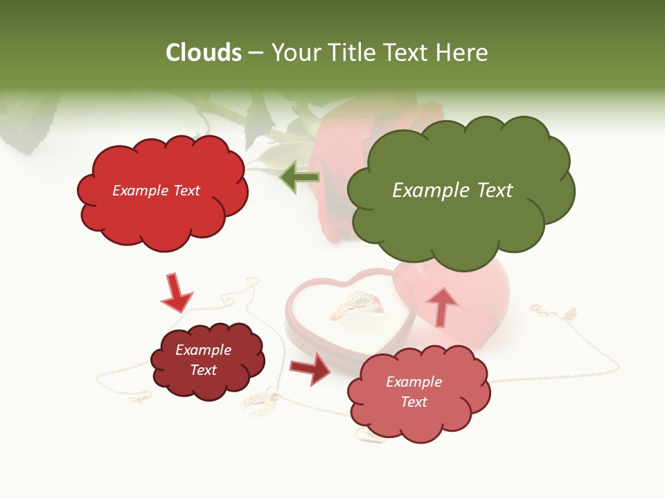 Love Red Isolated PowerPoint Template