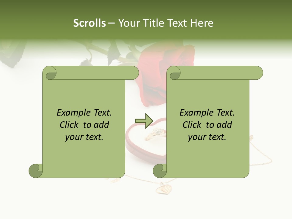 Love Red Isolated PowerPoint Template
