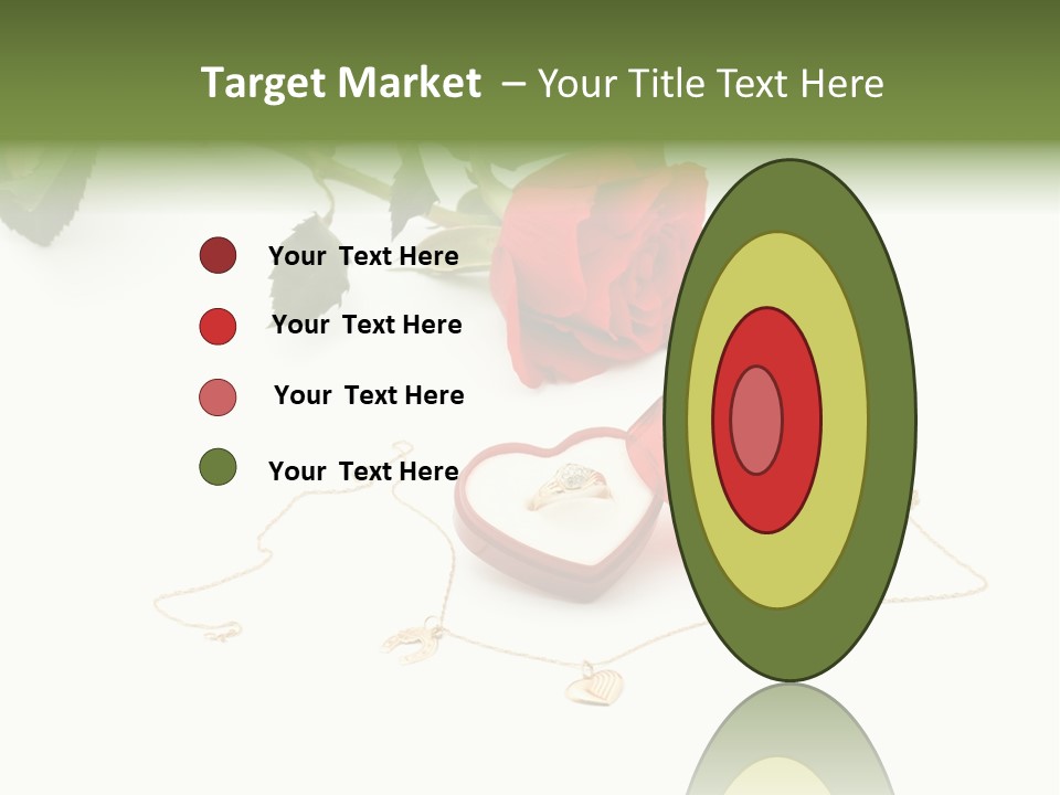 Love Red Isolated PowerPoint Template