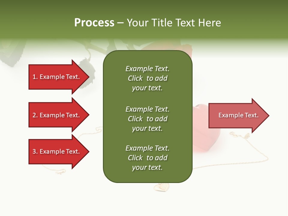 Love Red Isolated PowerPoint Template