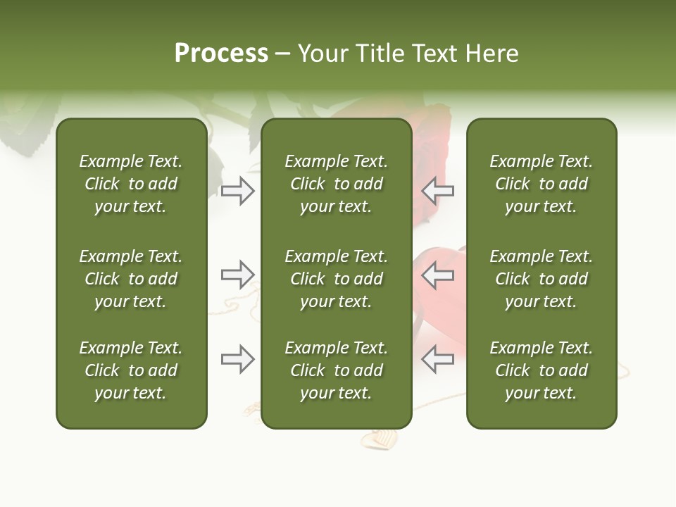 Love Red Isolated PowerPoint Template