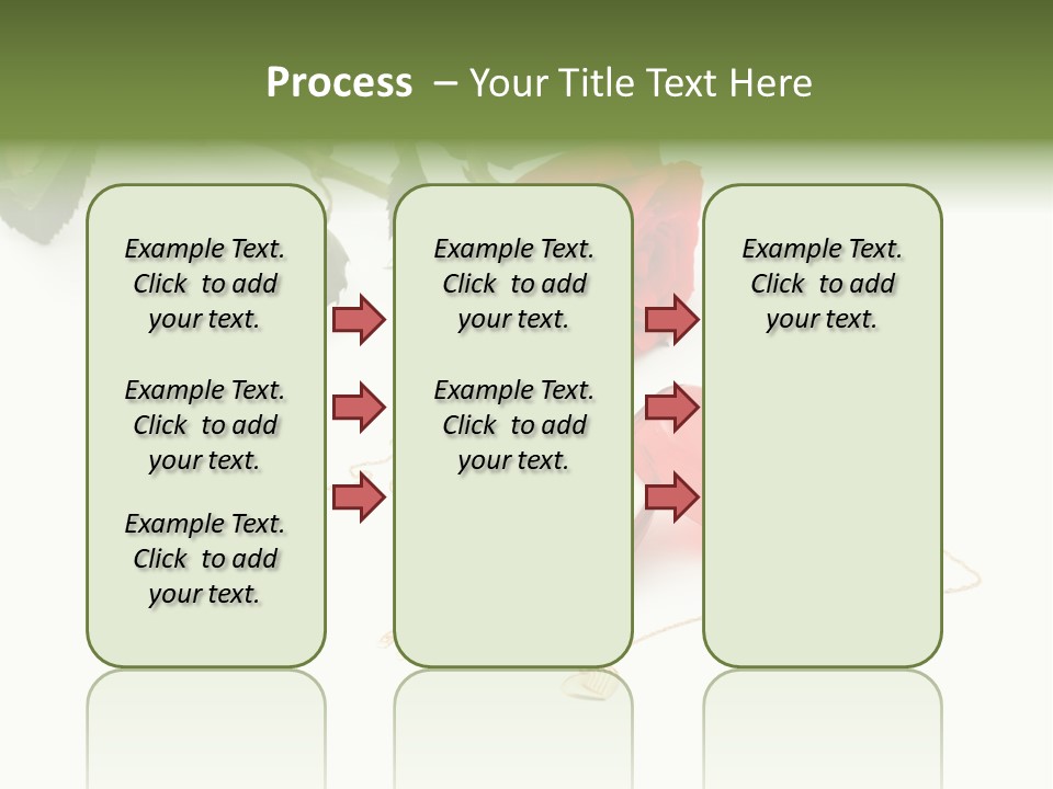 Love Red Isolated PowerPoint Template