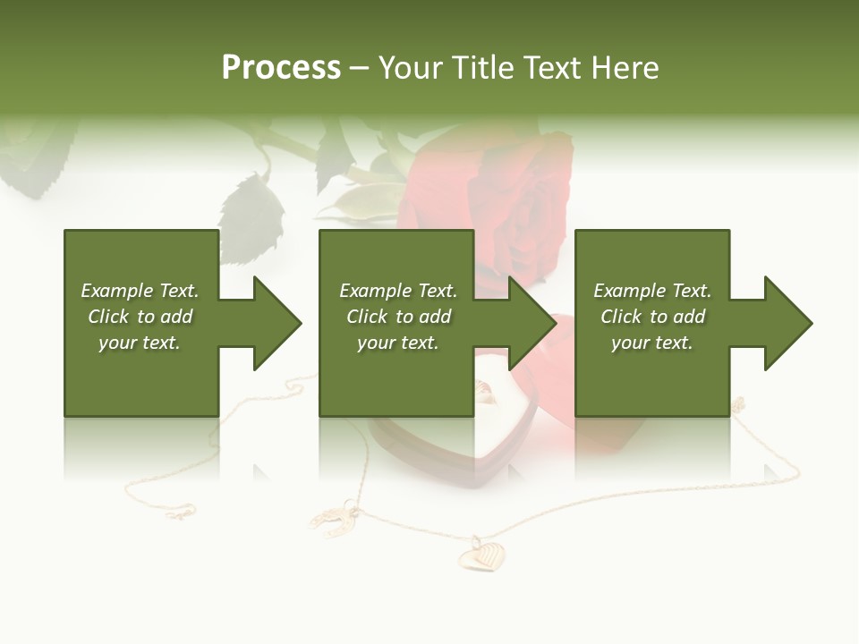 Love Red Isolated PowerPoint Template