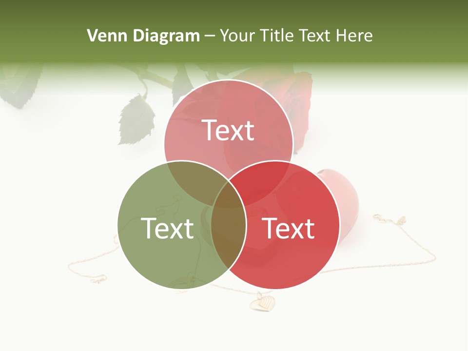 Love Red Isolated PowerPoint Template