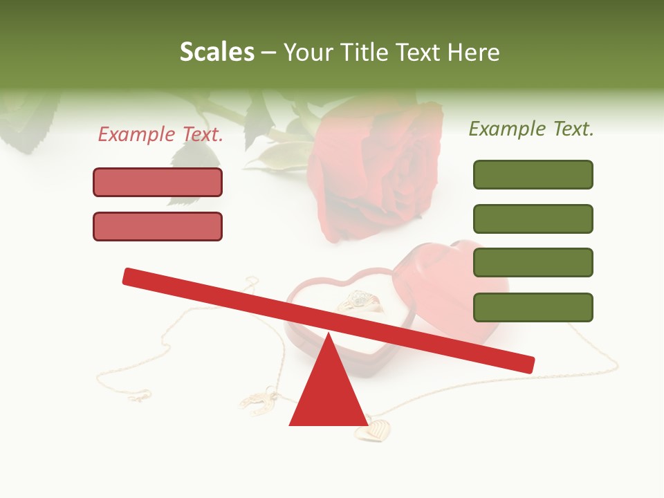 Love Red Isolated PowerPoint Template