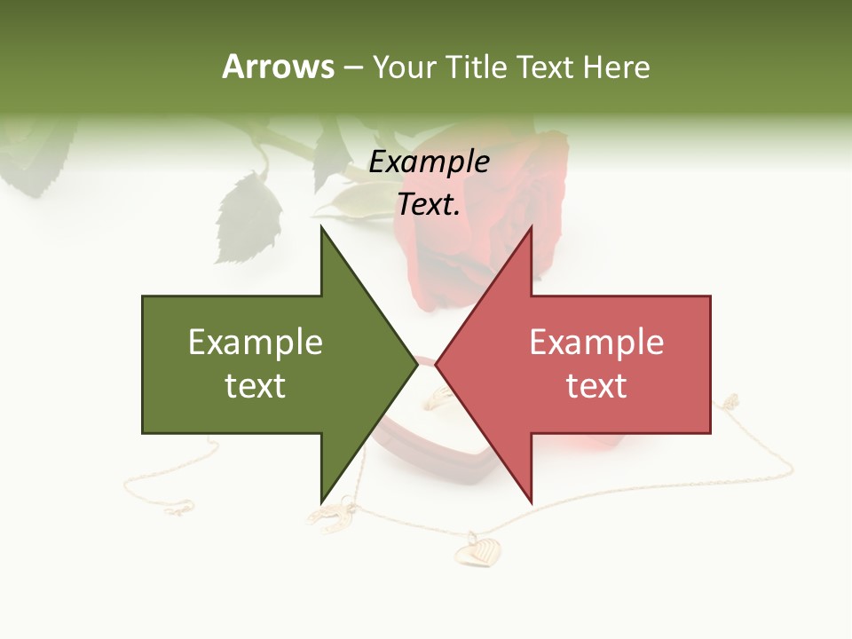 Love Red Isolated PowerPoint Template