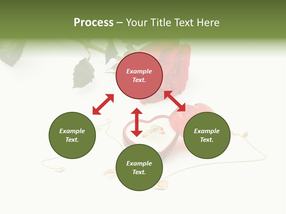 Love Red Isolated PowerPoint Template