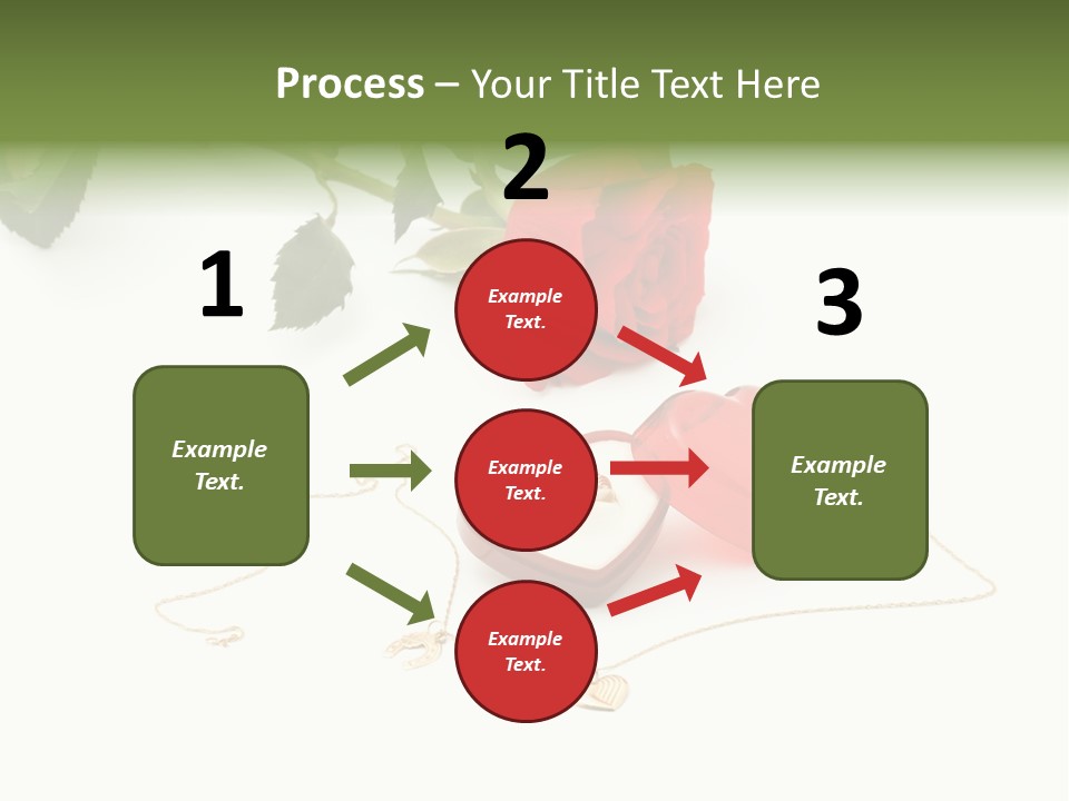 Love Red Isolated PowerPoint Template