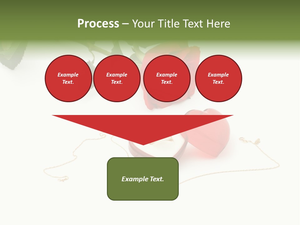 Love Red Isolated PowerPoint Template