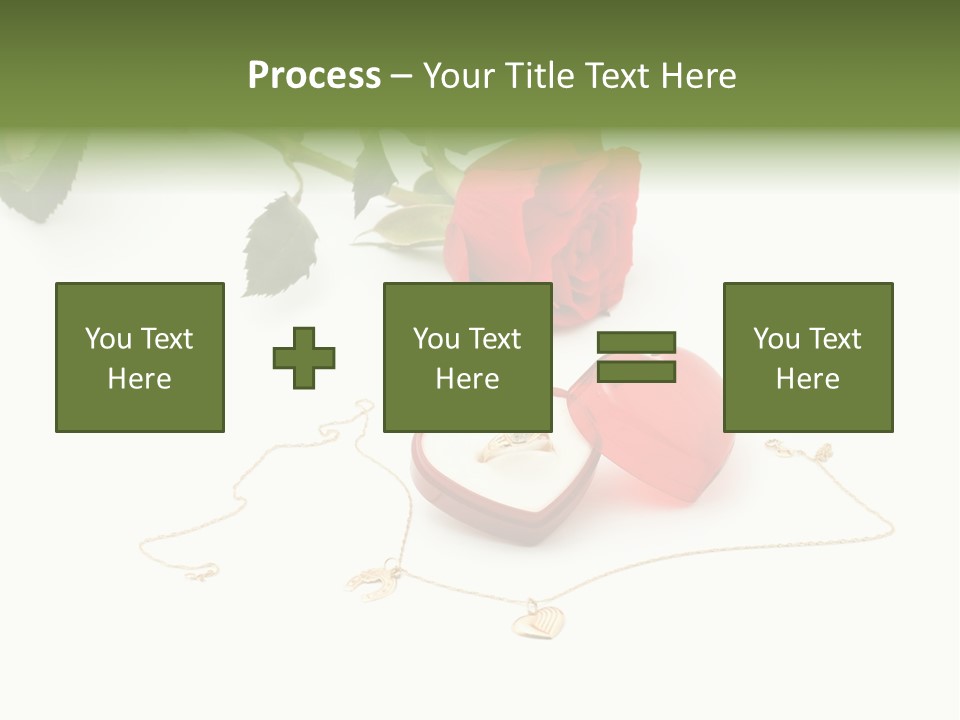 Love Red Isolated PowerPoint Template