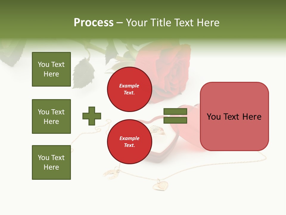 Love Red Isolated PowerPoint Template