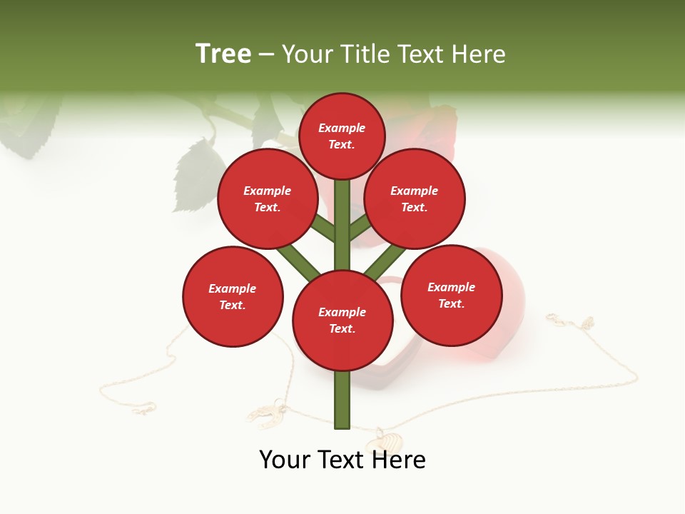 Love Red Isolated PowerPoint Template