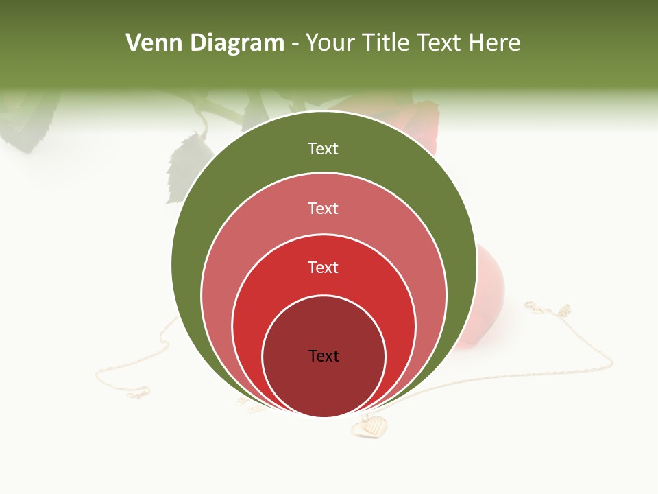 Love Red Isolated PowerPoint Template