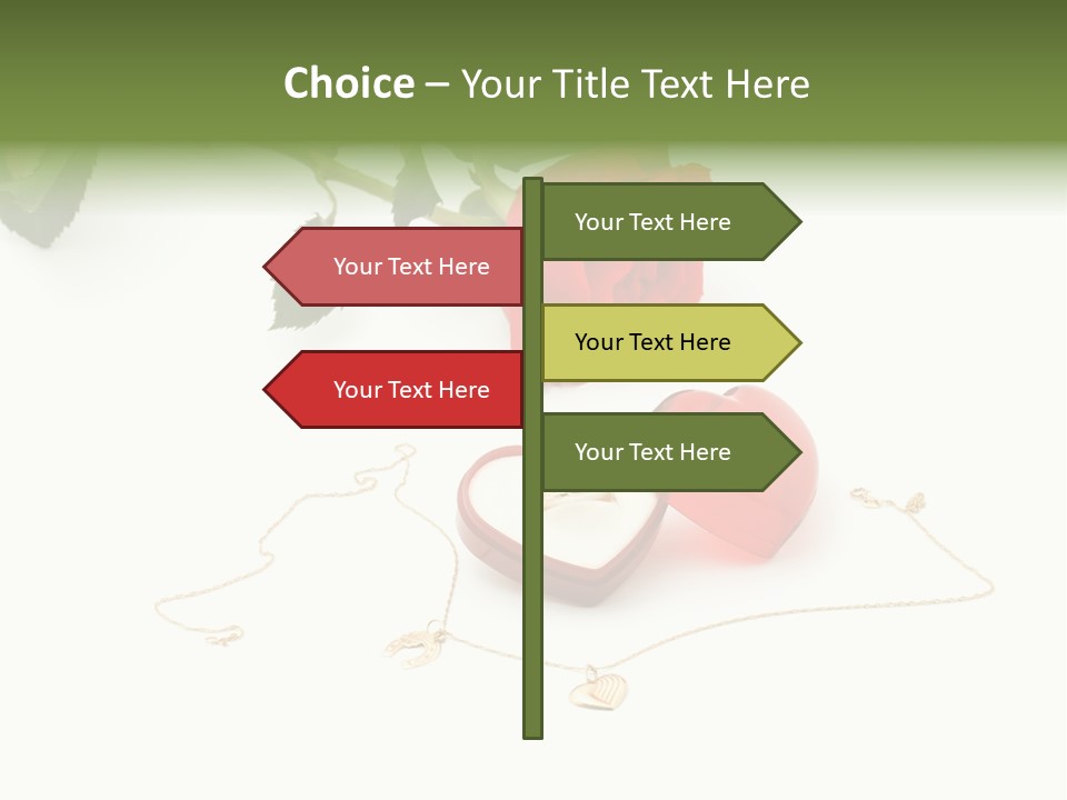 Love Red Isolated PowerPoint Template