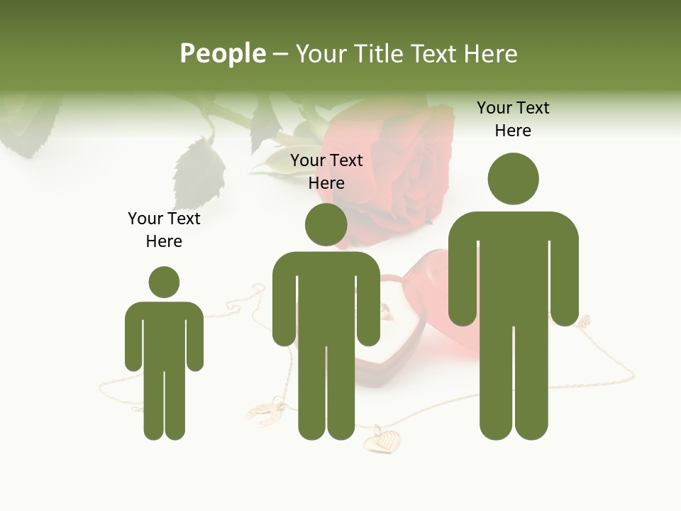 Love Red Isolated PowerPoint Template