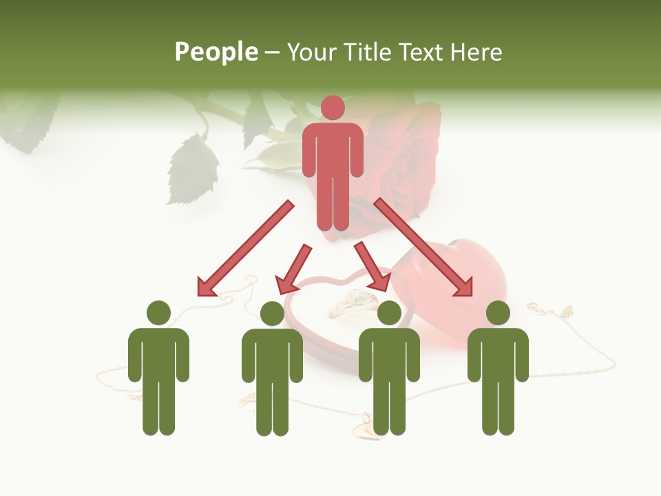 Love Red Isolated PowerPoint Template