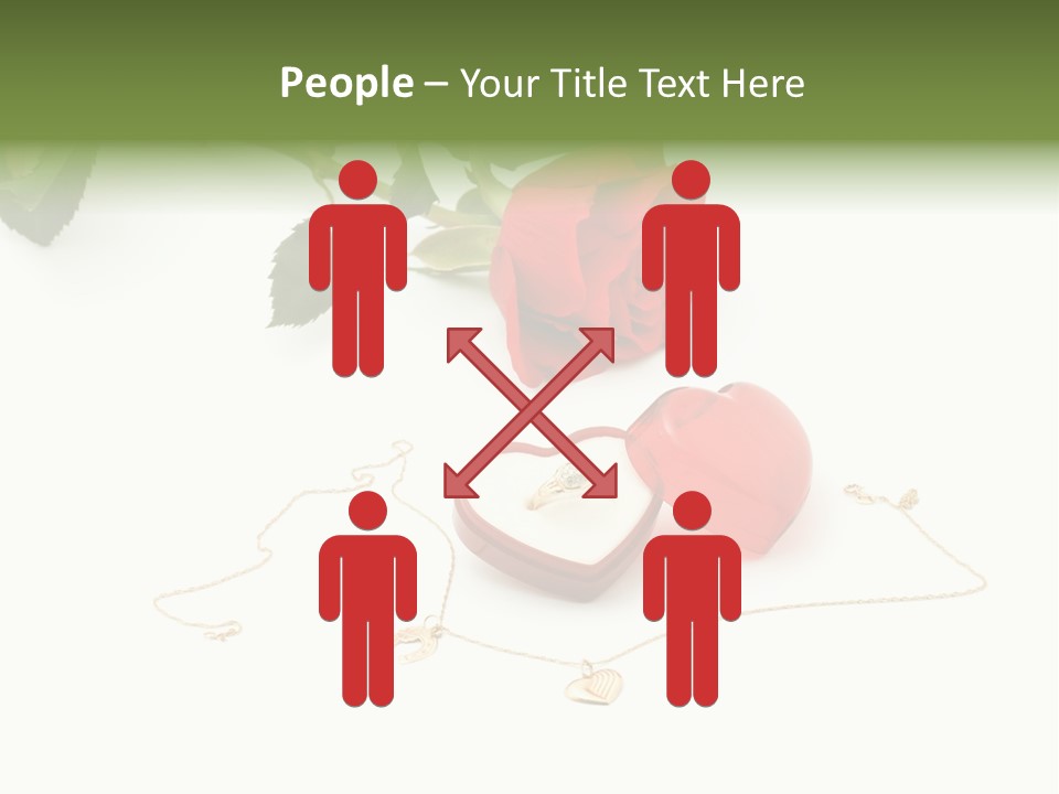 Love Red Isolated PowerPoint Template