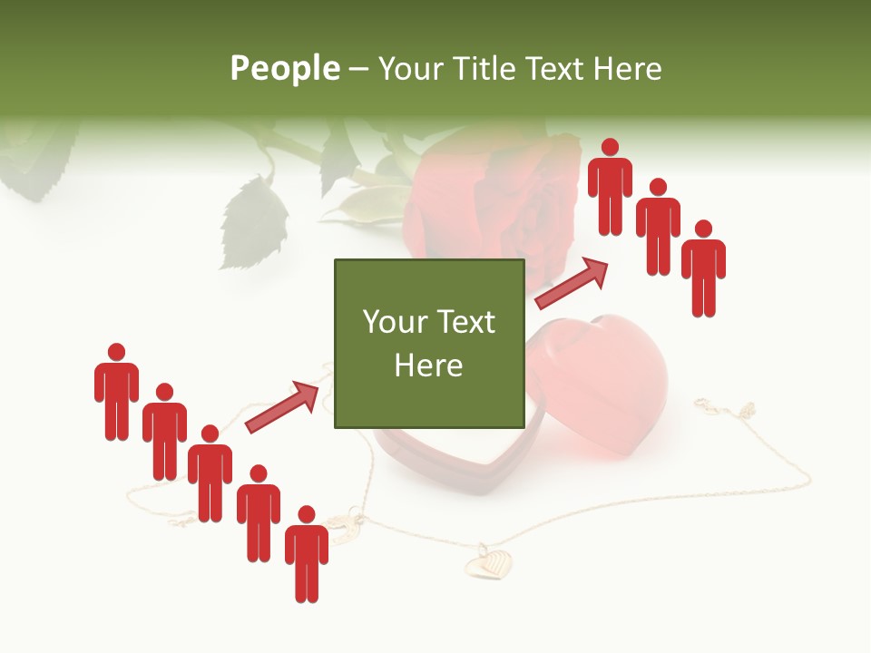 Love Red Isolated PowerPoint Template