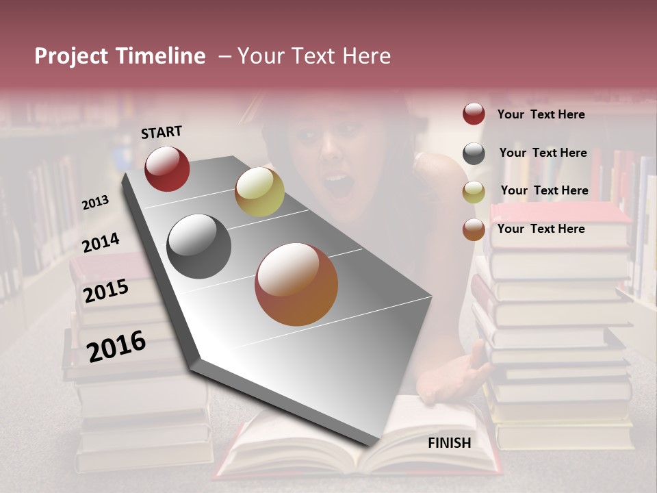 Collection University Stress PowerPoint Template