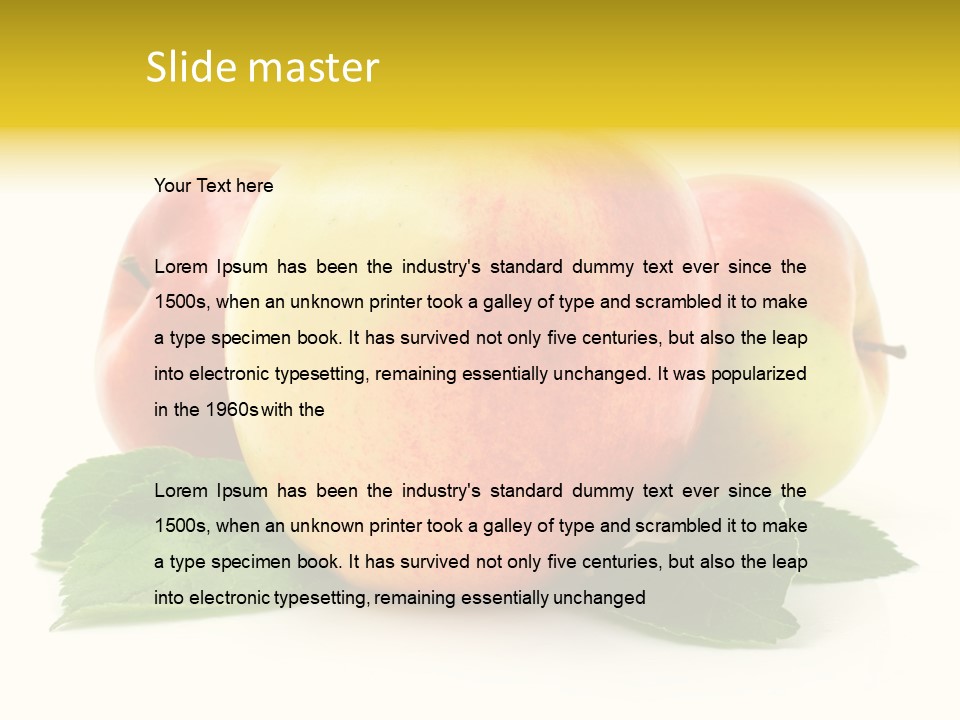 Meal Background Organic PowerPoint Template