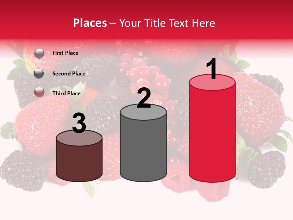 Blueberry Organic Blackberry PowerPoint Template