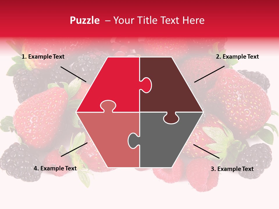 Blueberry Organic Blackberry PowerPoint Template