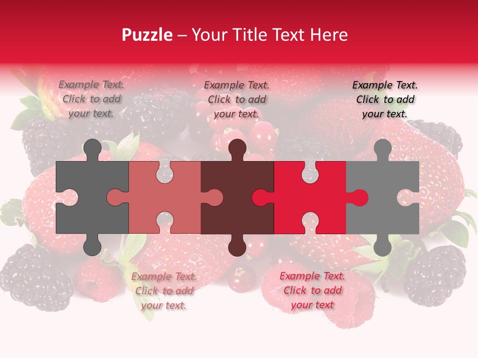 Blueberry Organic Blackberry PowerPoint Template