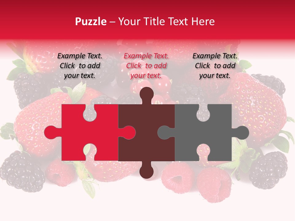 Blueberry Organic Blackberry PowerPoint Template