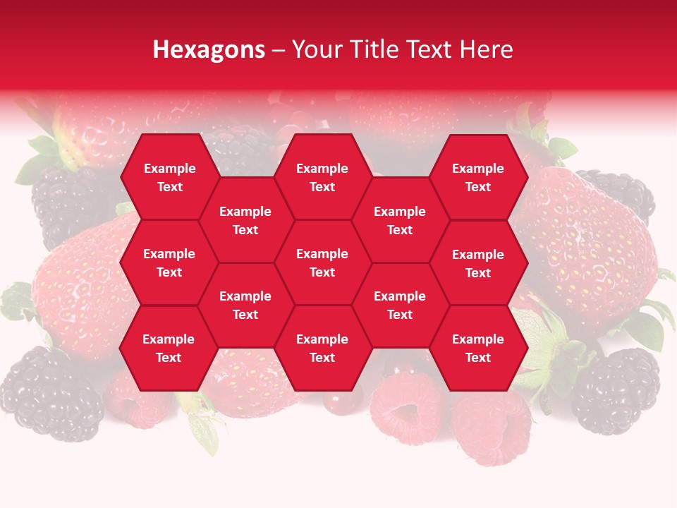 Blueberry Organic Blackberry PowerPoint Template