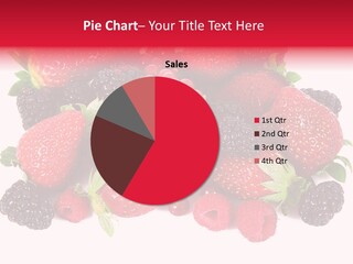 Blueberry Organic Blackberry PowerPoint Template