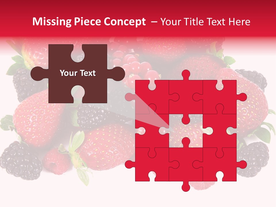 Blueberry Organic Blackberry PowerPoint Template