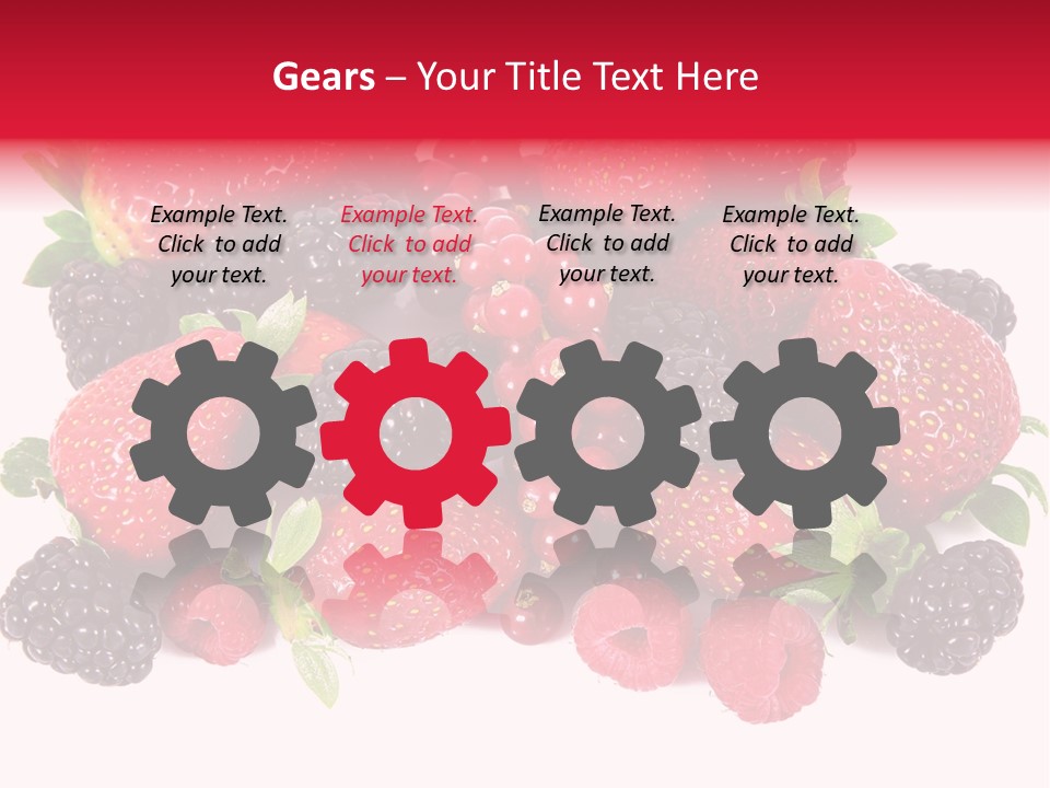 Blueberry Organic Blackberry PowerPoint Template