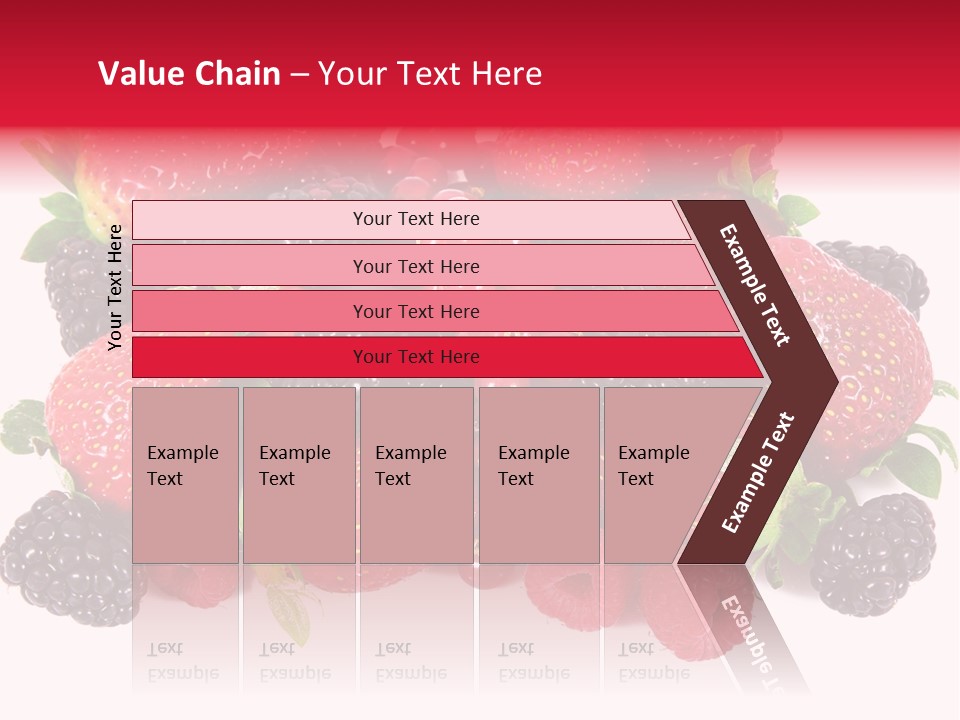 Blueberry Organic Blackberry PowerPoint Template
