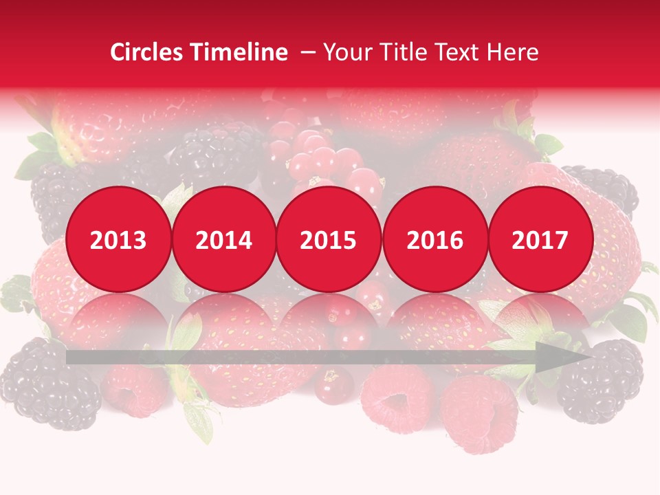 Blueberry Organic Blackberry PowerPoint Template