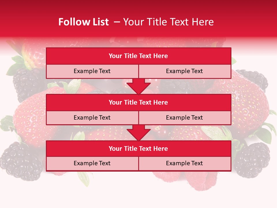 Blueberry Organic Blackberry PowerPoint Template