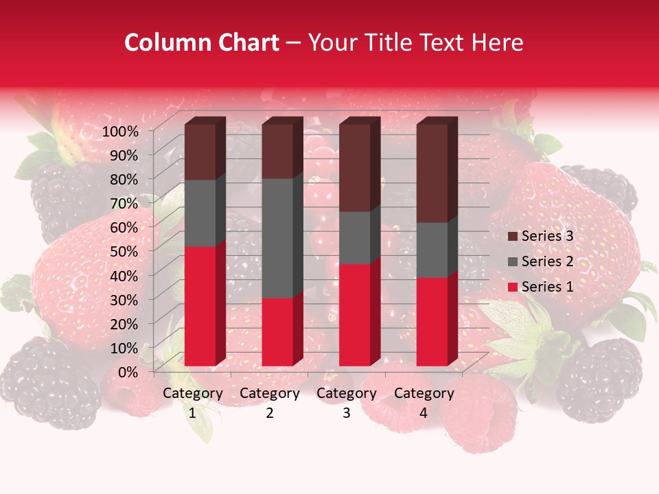Blueberry Organic Blackberry PowerPoint Template