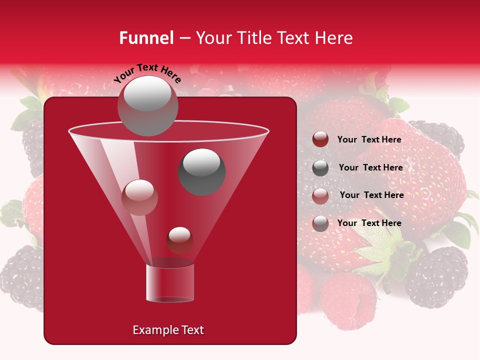 Blueberry Organic Blackberry PowerPoint Template