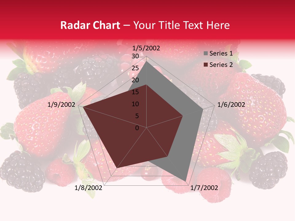 Blueberry Organic Blackberry PowerPoint Template