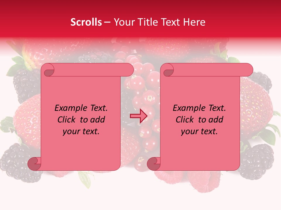 Blueberry Organic Blackberry PowerPoint Template