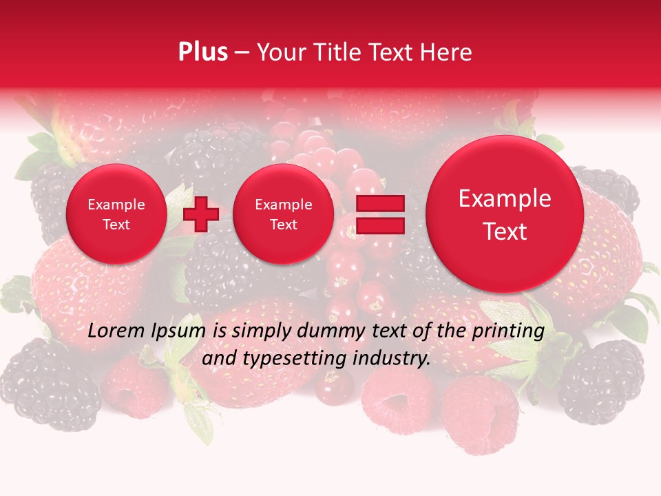 Blueberry Organic Blackberry PowerPoint Template
