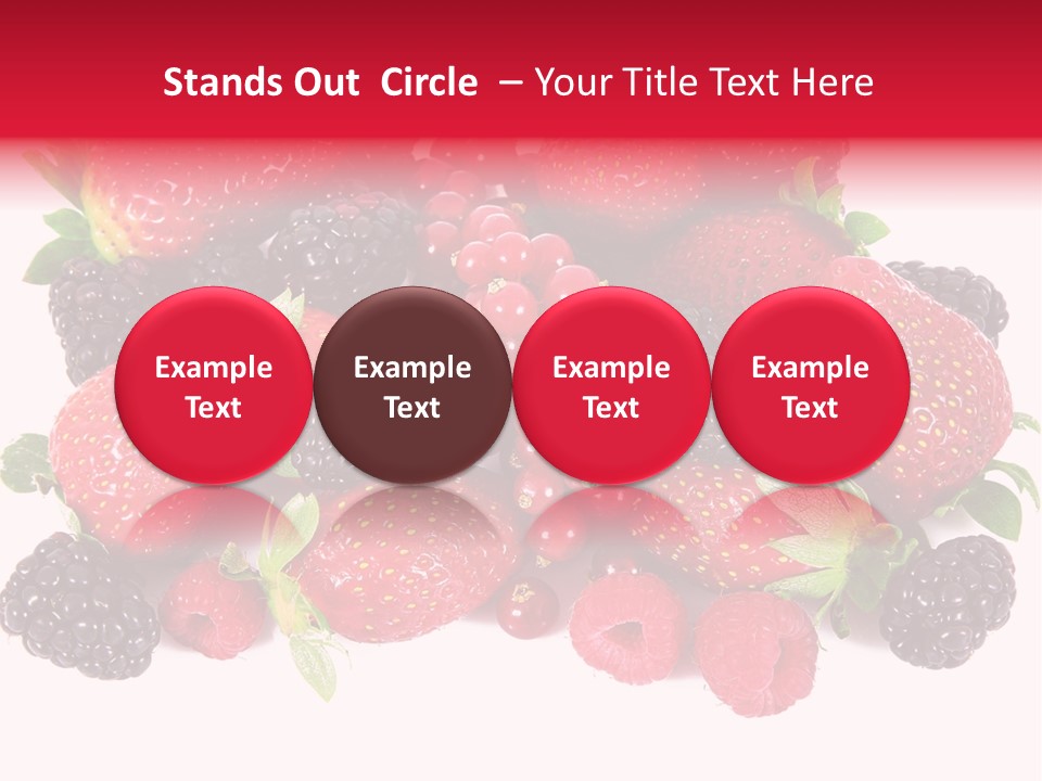 Blueberry Organic Blackberry PowerPoint Template